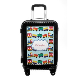 Trains Carry On Hard Shell Suitcase (Personalized)
