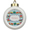 Trains Ceramic Ball Ornament (Personalized)