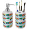 Trains Ceramic Bathroom Accessories Set (Personalized)