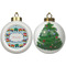 Trains Ceramic Christmas Ornament - X-Mas Tree (APPROVAL)