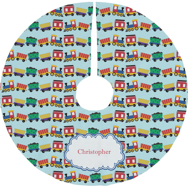 Custom Trains Tree Skirt (Personalized)
