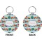 Trains Circle Keychain (Front + Back)