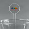 Trains 5.5" Round Plastic Stir Sticks - Clear (Personalized)