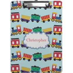 Trains Clipboard (Letter Size) (Personalized)