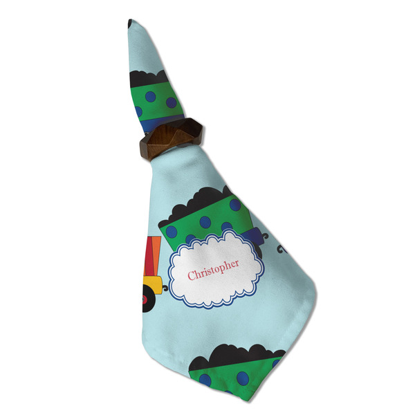 Trains Cloth Napkins - Personalized Dinner (Folded in Ring) (MAIN)