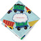 Trains Cloth Napkins - Personalized Lunch (Folded Four Corners)