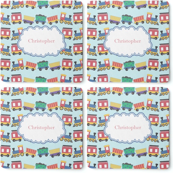 Trains Coaster Rubber Back - Apvl