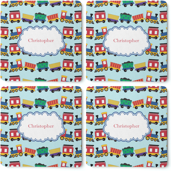Trains Coaster Rubber Back - Apvl
