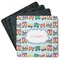 Trains Square Rubber Backed Coasters - Set of 4 (Personalized)
