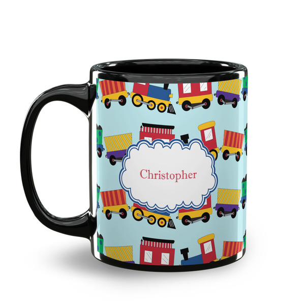 Trains Coffee Mug - 11 oz - Black