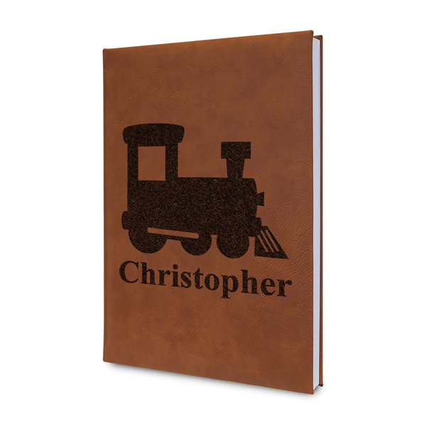Custom Trains Leatherette Journal (Personalized)