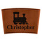 Trains Leatherette Cup Sleeve (Personalized)