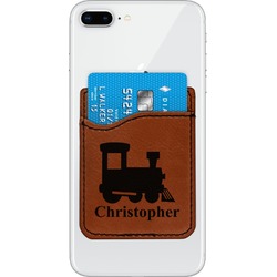 Trains Leatherette Phone Wallet (Personalized)