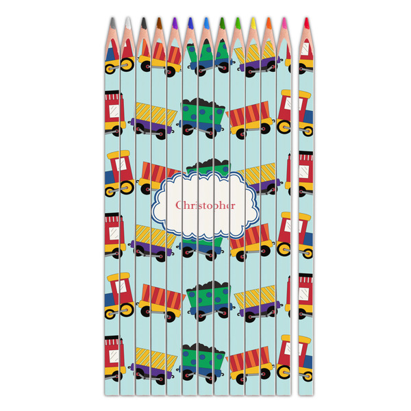 Custom Trains Colored Pencils (Personalized)