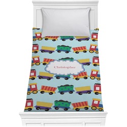 Trains Comforter - Twin XL (Personalized)