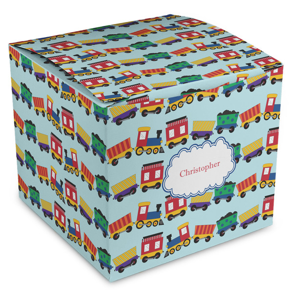 Custom Trains Cube Favor Gift Boxes (Personalized)