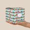 Trains Cube Favor Gift Box - On Hand - Scale View