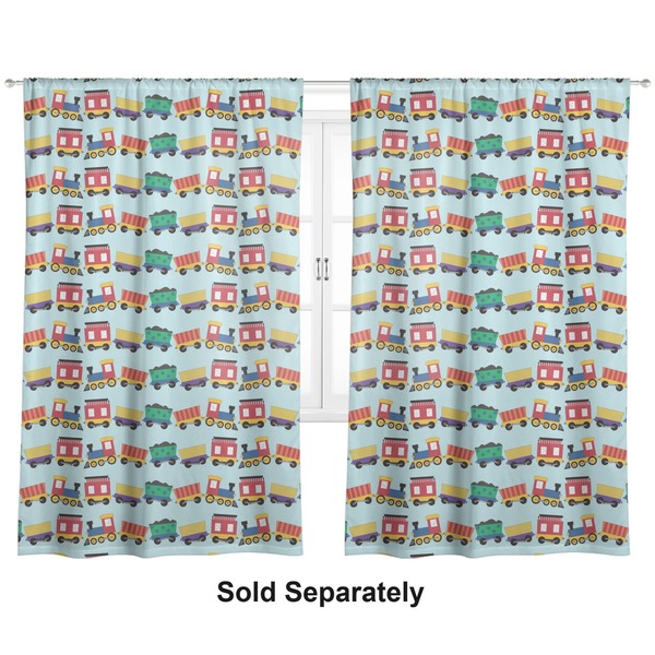 Trains Curtain 112x80 - Lined