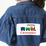 Trains Twill Iron On Patch - Custom Shape - 3XL (Personalized)