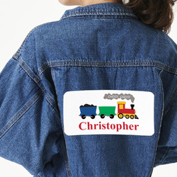 Trains Twill Iron On Patch - Custom Shape - 3XL - Set of 4 (Personalized)