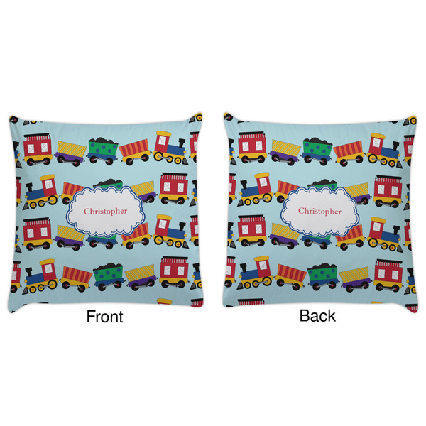 Trains Decorative Pillow Case - Approval