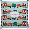 Trains Decorative Pillow Case (Personalized)