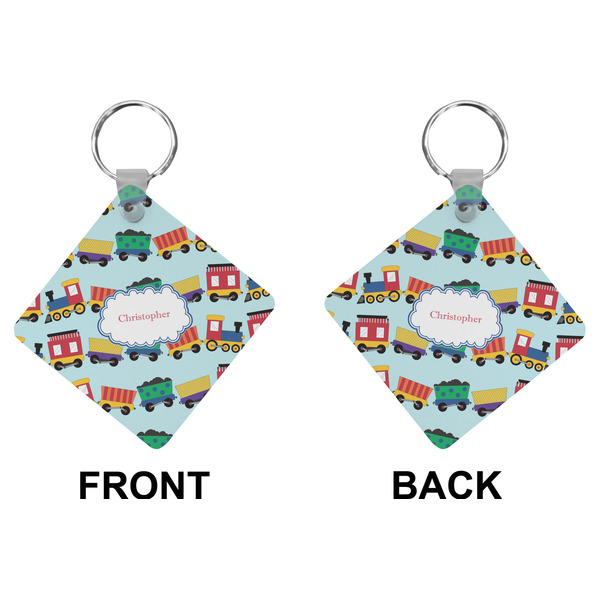 Trains Diamond Keychain (Front + Back)