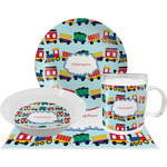 Trains Dinner Set - Single 4 Pc Setting w/ Name or Text