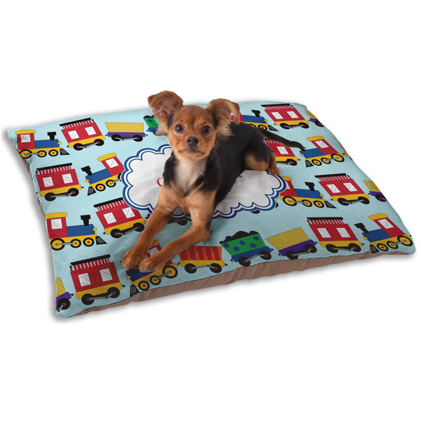 Trains Dog Bed - Small LIFESTYLE