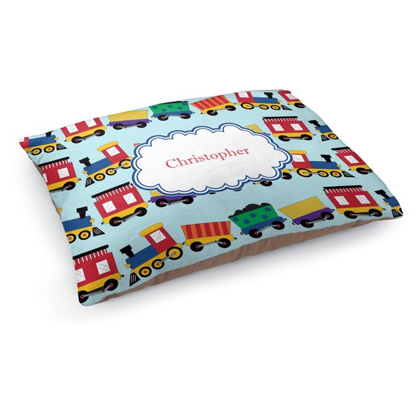 Custom Trains Dog Bed - Medium w/ Name or Text