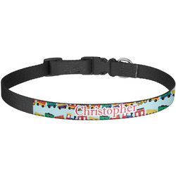 Trains Dog Collar - Large (Personalized)