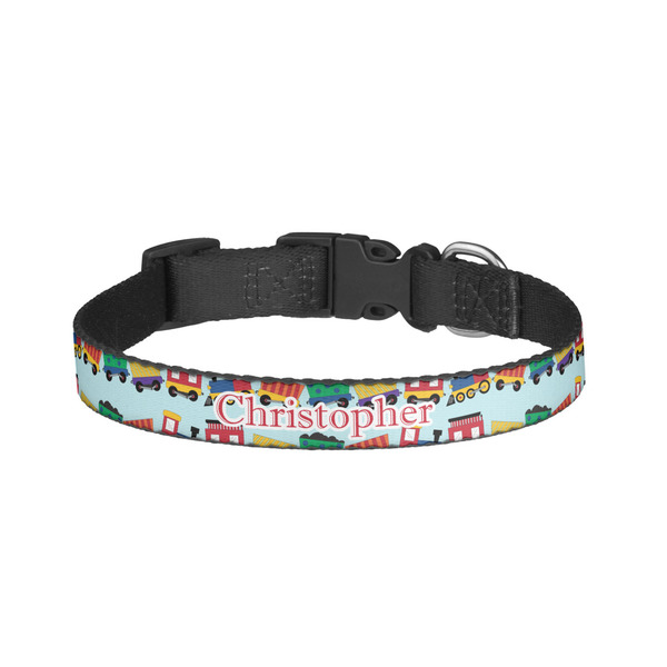 Custom Trains Dog Collar - Large (Personalized)