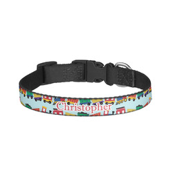 Trains Dog Collar - Small (Personalized)
