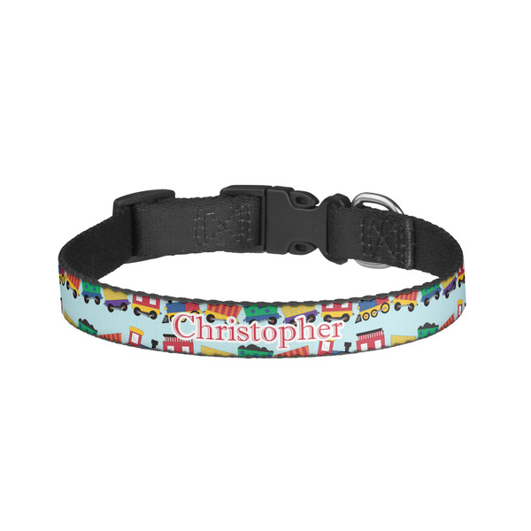 Custom Trains Dog Collar - Small (Personalized)