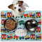 Trains Dog Food Mat - Medium LIFESTYLE