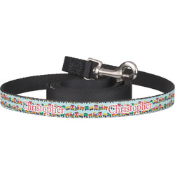 Trains Dog Leash (Personalized)