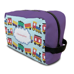 Trains Toiletry Bag / Dopp Kit (Personalized)