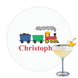 Trains Printed Drink Topper (Personalized)