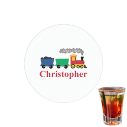 Trains Printed Drink Topper - 1.5" (Personalized)