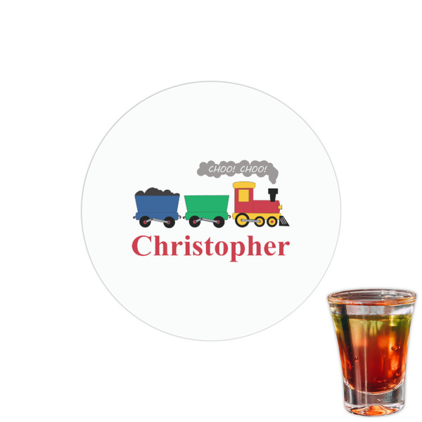 Custom Trains Printed Drink Topper - 1.5" (Personalized)