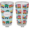 Trains Pint Glass - Full Color - Front & Back Views