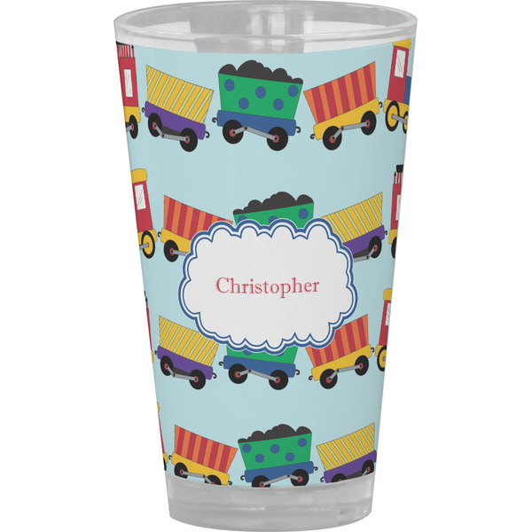 Custom Trains Pint Glass - Full Color (Personalized)