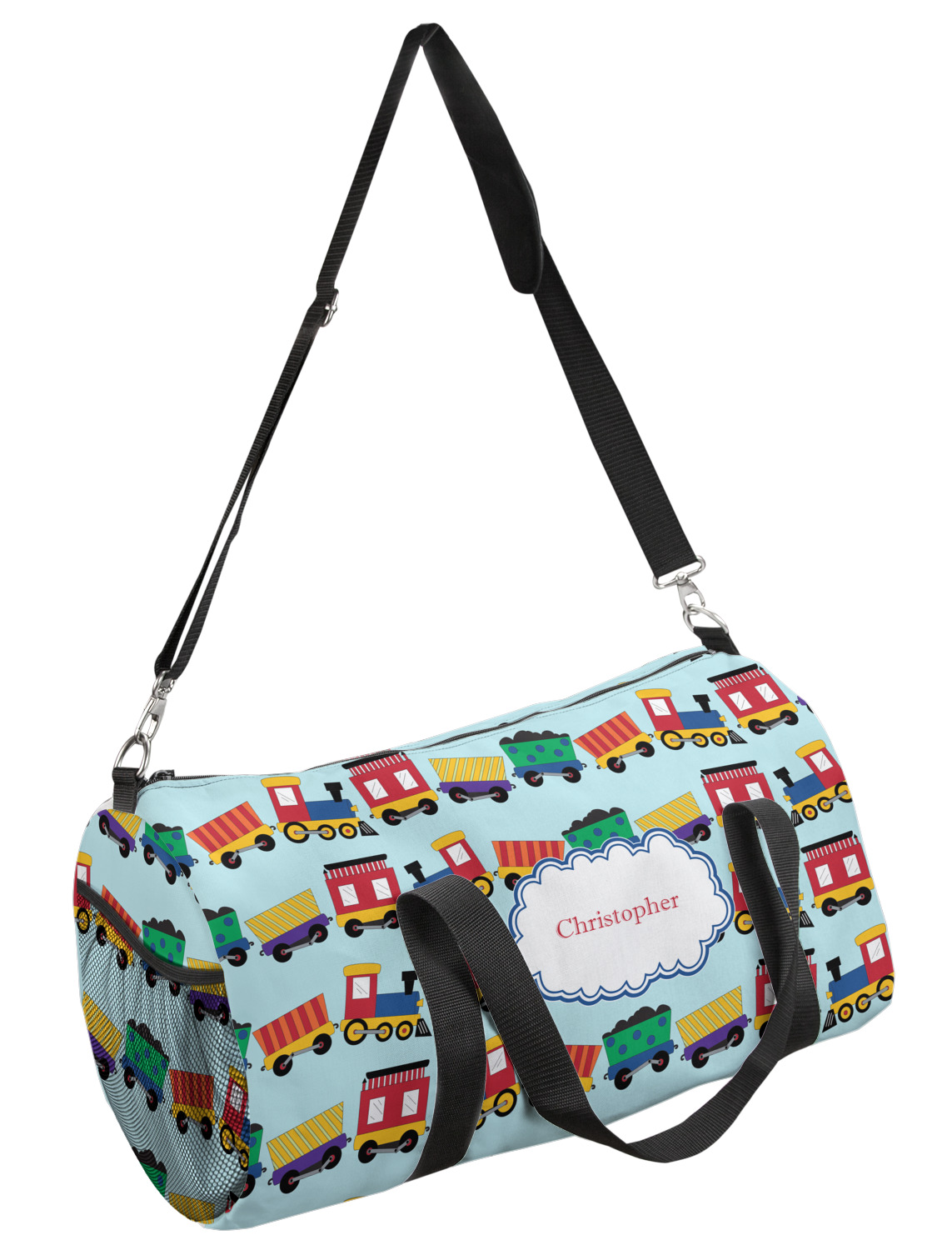 Trains Duffel Bag Small (Personalized) YouCustomizeIt