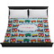 Trains Duvet Cover - King - On Bed - No Prop