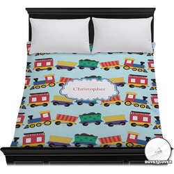 Trains Duvet Cover - Full / Queen (Personalized)
