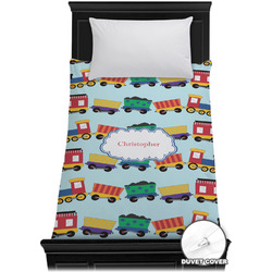Trains Duvet Cover - Twin XL (Personalized)
