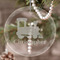 Trains Engraved Glass Ornaments - Round-Main Parent