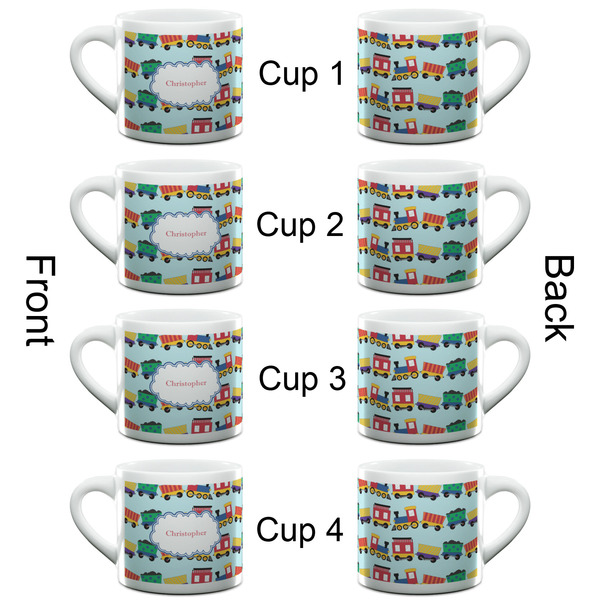 Trains Espresso Cup - 6oz (Double Shot Set of 4) APPROVAL