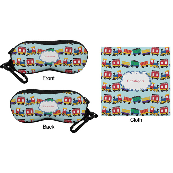 Trains Eyeglass Case & Cloth (Approval)