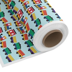 Trains Fabric by the Yard - PIMA Combed Cotton